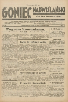 Goniec Nadwiślański: Głos Pomorski: Niezależne pismo poranne, poświęcone sprawom stanu średniego 1930.04.10 R.6 Nr84