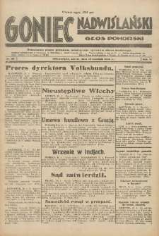 Goniec Nadwiślański: Głos Pomorski: Niezależne pismo poranne, poświęcone sprawom stanu średniego 1930.04.12 R.6 Nr86