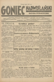 Goniec Nadwiślański: Głos Pomorski: Niezależne pismo poranne, poświęcone sprawom stanu średniego 1930.04.15 R.6 Nr38