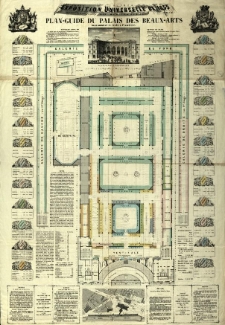 Exposition Universelle de 1855. Plan-giude du palais des beaux-arts. Compose par T. Bouquillard
