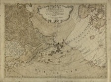 Nouvelle carte des desouvertes faites par des vaisseaux russes, aux côtes inconnues de l'Amerique Septentrionale avec les pais adiacents