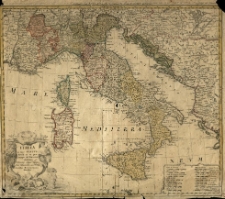 Italia in suos status divisa et ex prototypo del'Isliano desumta elementis insuper Geographiae Schazianis accomodata
