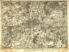 Carte de environs de Londres a 12 Milles de Rayon / par les C. C. Orgiazzi et Thuillier, fils.; la Lettre gravée par Miller