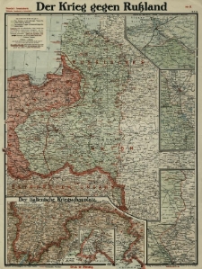 Paasche's Frontenkarte. Militarischer Monatsbericht in Kartenbildern