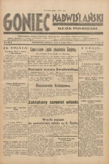 Goniec Nadwiślański: Głos Pomorski: Niezależne pismo poranne, poświęcone sprawom stanu średniego 1930.05.11 R.6 Nr109
