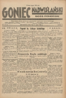 Goniec Nadwiślański: Głos Pomorski: Niezależne pismo poranne, poświęcone sprawom stanu średniego 1930.05.21 R.6 Nr117
