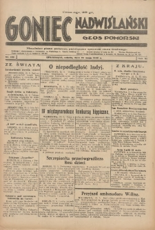 Goniec Nadwiślański: Głos Pomorski: Niezależne pismo poranne, poświęcone sprawom stanu średniego 1930.05.24 R.6 Nr120