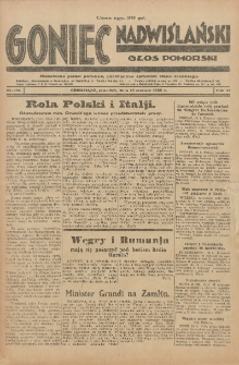 Goniec Nadwiślański: Głos Pomorski: Niezależne pismo poranne, poświęcone sprawom stanu średniego 1930.06.12 R.6 Nr134