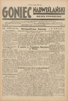 Goniec Nadwiślański: Głos Pomorski: Niezależne pismo poranne, poświęcone sprawom stanu średniego 1930.06.18 R.6 Nr139