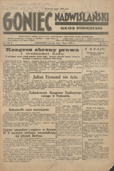 Goniec Nadwiślański: Głos Pomorski: Niezależne pismo poranne, poświęcone sprawom stanu średniego 1930.07.01 R.6 Nr149
