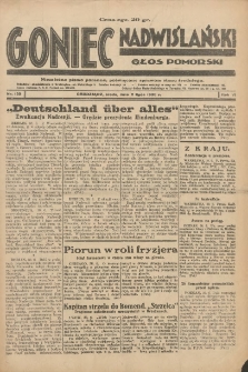 Goniec Nadwiślański: Głos Pomorski: Niezależne pismo poranne, poświęcone sprawom stanu średniego 1930.07.02 R.6 Nr150