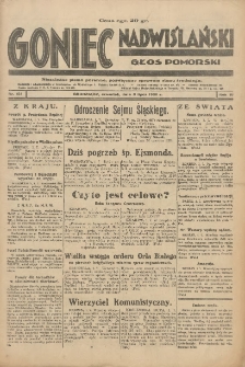 Goniec Nadwiślański: Głos Pomorski: Niezależne pismo poranne, poświęcone sprawom stanu średniego 1930.07.03 R.6 Nr151