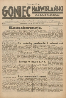Goniec Nadwiślański: Głos Pomorski: Niezależne pismo poranne, poświęcone sprawom stanu średniego 1930.07.06 R.6 Nr154