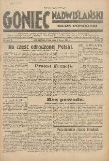Goniec Nadwiślański: Głos Pomorski: Niezależne pismo poranne, poświęcone sprawom stanu średniego 1930.07.09 R.6 Nr156