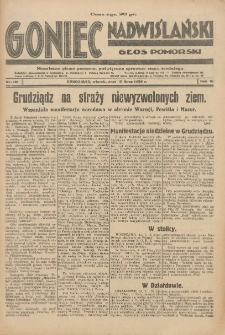 Goniec Nadwiślański: Głos Pomorski: Niezależne pismo poranne, poświęcone sprawom stanu średniego 1930.07.15 R.6 Nr161