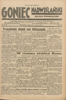 Goniec Nadwiślański: Głos Pomorski: Niezależne pismo poranne, poświęcone sprawom stanu średniego 1930.07.25 R.6 Nr170