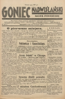Goniec Nadwiślański: Głos Pomorski: Niezależne pismo poranne, poświęcone sprawom stanu średniego 1930.08.06 R.6 Nr180