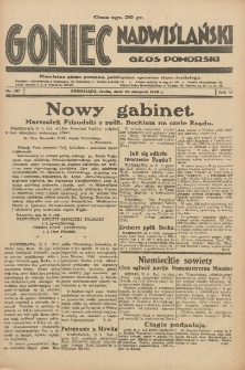 Goniec Nadwiślański: Głos Pomorski: Niezależne pismo poranne, poświęcone sprawom stanu średniego 1930.08.28 R.6 Nr197
