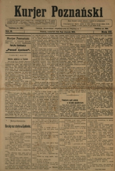 Kurier Poznański 1908.01.09 R.3 nr 6