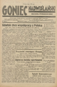 Goniec Nadwiślański: Głos Pomorski: Niezależne pismo poranne, poświęcone sprawom stanu średniego 1930.09.05 R.6 Nr205