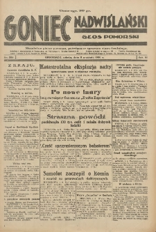 Goniec Nadwiślański: Głos Pomorski: Niezależne pismo poranne, poświęcone sprawom stanu średniego 1930.09.06 R.6 Nr206