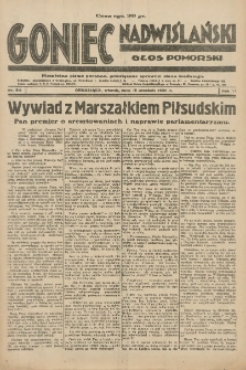 Goniec Nadwiślański: Głos Pomorski: Niezależne pismo poranne, poświęcone sprawom stanu średniego 1930.09.16 R.6 Nr214