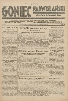 Goniec Nadwiślański: Głos Pomorski: Niezależne pismo poranne, poświęcone sprawom stanu średniego 1930.09.18 R.6 Nr216