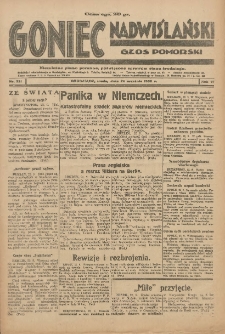 Goniec Nadwiślański: Głos Pomorski: Niezależne pismo poranne, poświęcone sprawom stanu średniego 1930.09.24 R.6 Nr221