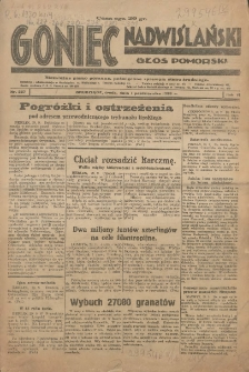 Goniec Nadwiślański: Głos Pomorski: Niezależne pismo poranne, poświęcone sprawom stanu średniego 1930.10.01 R.6 Nr227