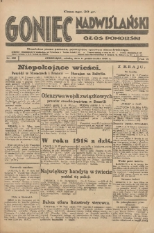 Goniec Nadwiślański: Głos Pomorski: Niezależne pismo poranne, poświęcone sprawom stanu średniego 1930.10.11 R.6 Nr236