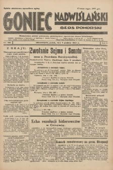 Goniec Nadwiślański: Głos Pomorski: Niezależne pismo poranne, poświęcone sprawom stanu średniego 1930.12.05