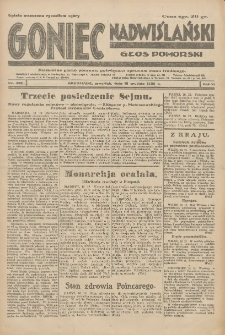 Goniec Nadwiślański: Głos Pomorski: Niezależne pismo poranne, poświęcone sprawom stanu średniego 1930.12.18 R.6 Nr292