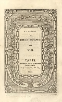 Le tr&eacute;sor de J&eacute;sus-Christ