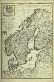 Carte du Royaume de Suede et des Royaumes de Danemarck et de Norwege. Dressee par Herisson [...]