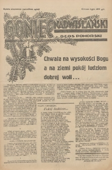 Goniec Nadwiślański: Głos Pomorski: Niezależne pismo poranne, poświęcone sprawom stanu średniego 1930.12.25 R.6 Nr298