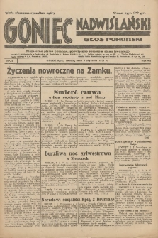 Goniec Nadwiślański: Głos Pomorski: Niezależne pismo poranne, poświęcone sprawom stanu średniego 1931.01.03 R.7 Nr2