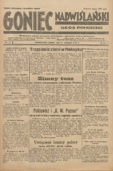 Goniec Nadwiślański: Głos Pomorski: Niezależne pismo poranne, poświęcone sprawom stanu średniego 1931.01.17 R.7 Nr13