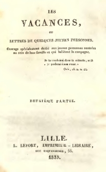 Les vacances, ou Lettres de quelques jeunes personnes. P.2