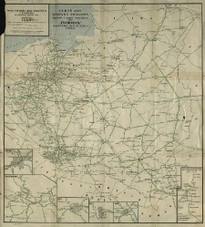 Mapa polskiej sieci kolejowej i lotniczej do Urzędowego rozkładu jazdy