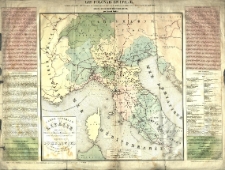 Carte Generale de l'Italie pour servir a l'Histoire des Legions Polonaises en Italie sous le commendement du General Dombrowski par Leonard Chodźko dressee par lauteur