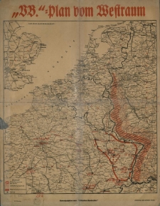 "VB," - Plan von Europa Herausgegeben vom "V&ouml;lkischen Beobachter"; Zeichnung: Kurzhauer