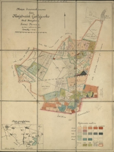 Mapa drzewostanowa lasu majętności Golejewko, obręb Skrzypkowo, powiat Rawicz wg stanu 1 października 1934 r.