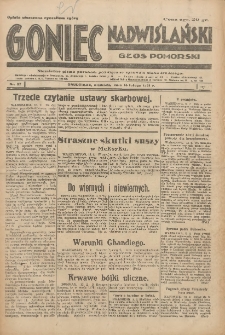 Goniec Nadwiślański: Głos Pomorski: Niezależne pismo poranne, poświęcone sprawom stanu średniego 1931.02.15 R.7 Nr37