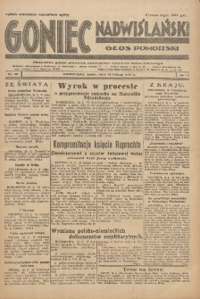 Goniec Nadwiślański: Głos Pomorski: Niezależne pismo poranne, poświęcone sprawom stanu średniego 1931.02.18 R.7 Nr39