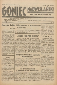 Goniec Nadwiślański: Głos Pomorski: Niezależne pismo poranne, poświęcone sprawom stanu średniego 1931.02.21 R.7 Nr42