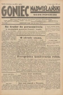 Goniec Nadwiślański: Głos Pomorski: Niezależne pismo poranne, poświęcone sprawom stanu średniego 1931.02.25 R.7 Nr45