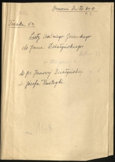 Listy Antoniego Gosiewskiego do Jana Działyńskiego z lat 1869-1879