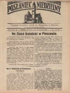 Posłaniec Niedzielny: tygodnik parafjalny parafji św. Stanisława w Ostrowie 1934.05.24 R.8 Nr25