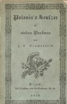 Polonia's Seutzer in sieben Psalmen
