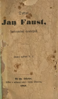 Doktor Jan Faust, swětoznámý čarodejník